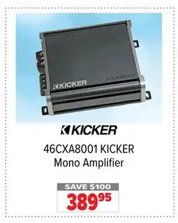 2001 Audio Video 46CXA8001 KICKER Mono Amplifier offer