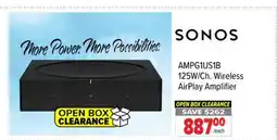 2001 Audio Video AMPG1US1B SONOS 125W/Ch. Wireless AirPlay Amplifier offer