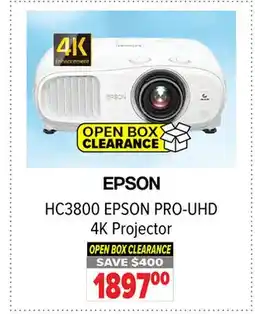 2001 Audio Video EPSON PRO-UHD 4K Projector offer