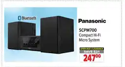2001 Audio Video SCPM700 Panasonic Compact Hi-Fi Micro System OPEN BOX CLEARANCE offer