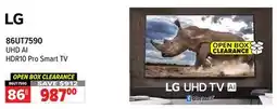 2001 Audio Video 86UT7590 UHD AI HDR10 Pro Smart TV offer