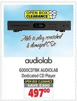 2001 Audio Video AUDIOLAB Dedicated CD Player offer