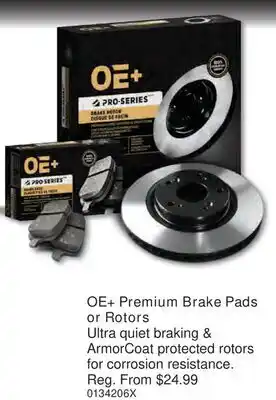 PartSource OE + Premium Brake Pads or Rotors offer