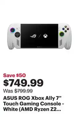 Best Buy ASUS ROG Xbox Ally 7 Touch Gaming Console - White (AMD Ryzen Z2 A/16GB RAM/512GB SSD/Windows 11) offer