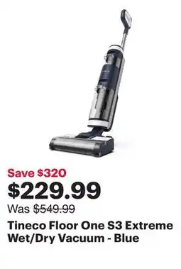 Best Buy Tineco Floor One S3 Extreme Wet/Dry Vacuum - Blue offer