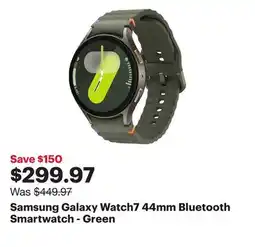 Best Buy Samsung Galaxy Watch7 44mm Bluetooth Smartwatch - Green offer