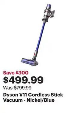 Best Buy Dyson V11 Cordless Stick Vacuum - Nickel/Blue offer