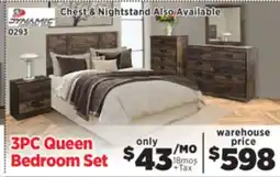 Surplus Furniture Montana 3-Piece Queen Bedroom Set offer