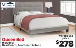 Surplus Furniture Grey Queen Bed Complete offer