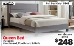 Surplus Furniture Grey Queen Complete Bed offer