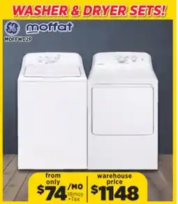 Surplus Furniture Washer & Dryer Sets offer