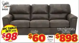 Surplus Furniture Navi Smoke Sofa offer