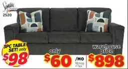 Surplus Furniture Erinslane Dusk Sofa offer