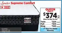 Surplus Furniture Supreme Comfort Queen Mattress Set offer
