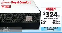 Surplus Furniture Royal Comfort Queen Mattress Set offer