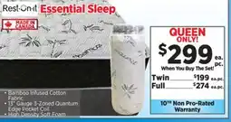 Surplus Furniture Essential Sleep Queen Mattress Set offer