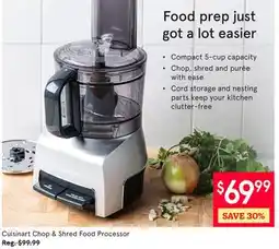 Kitchen Stuff Plus Cuisinart Chop & Shred Food Processor offer