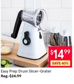 Kitchen Stuff Plus Easy Prep Drum Slicer-Grater offer