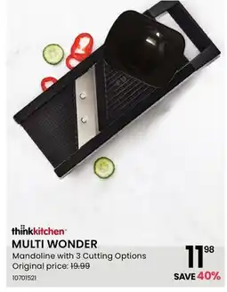 Stokes MULTI WONDER Mandoline with 3 Cutting Options offer