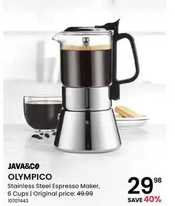 Stokes OLYMPICO Stainless Steel Espresso Maker offer