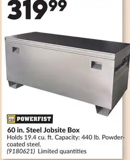 Princess Auto 60 in. Steel Jobsite Box offer