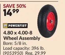 Princess Auto 4.80 x 4.00-8 Wheel Assembly offer