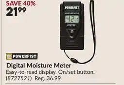 Princess Auto Digital Moisture Meter offer