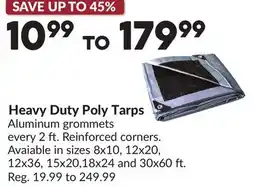Princess Auto Heavy Duty Poly Tarps offer