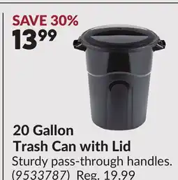 Princess Auto 20 Gallon Trash Can with Lid offer