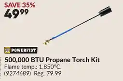 Princess Auto 500,000 BTU Propane Torch Kit offer
