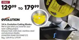 Princess Auto 14 in. Evolution Cutting Blades offer