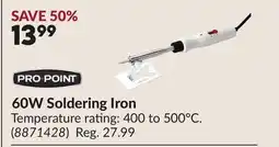 Princess Auto 60W Soldering Iron offer