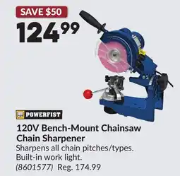 Princess Auto 120V Bench-Mount Chainsaw Chain Sharpener offer