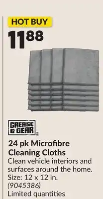 Princess Auto 24 pk Microfibre Cleaning Cloths offer