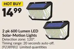 Princess Auto 2 pk 600 Lumen LED Solar-Motion Lights offer