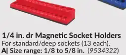 Princess Auto 1/4 in. dr Magnetic Socket Holders offer