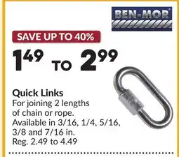 Princess Auto Quick Links offer