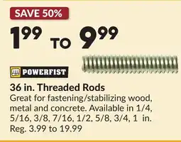 Princess Auto 36 in. Threaded Rods offer