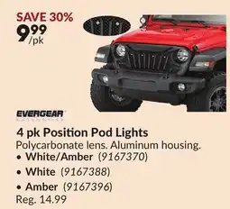 Princess Auto 4 pk Position Pod Lights offer