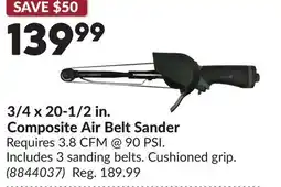 Princess Auto 3/4 x 20-1/2 in. Composite Air Belt Sander offer