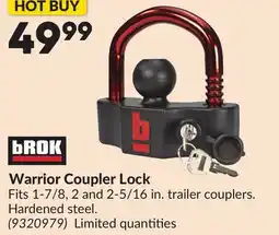 Princess Auto Warrior Coupler Lock offer