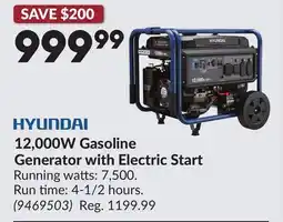 Princess Auto 12,000W Gasoline Generator with Electric Start offer