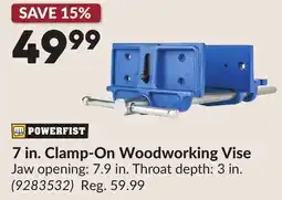 Princess Auto 7 in. Clamp-On Woodworking Vise offer