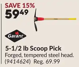 Princess Auto 5-1/2 lb Scoop Pick offer