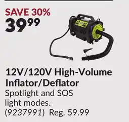 Princess Auto 12V/120V High-Volume Inflator/Deflator offer
