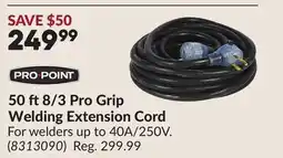 Princess Auto 50 ft8/3 Pro Grip Welding Extension Cord offer