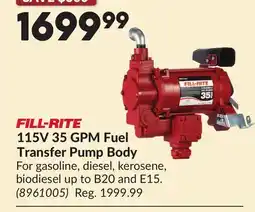Princess Auto 115V 35 GPM Fuel Transfer Pump Body offer
