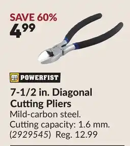Princess Auto 7-1/2 in. Diagonal Cutting Pliers offer