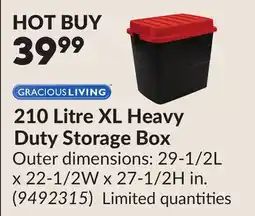 Princess Auto 210 Litre XL Heavy Duty Storage Box offer