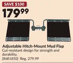Princess Auto Adjustable Hitch-Mount Mud Flap offer
